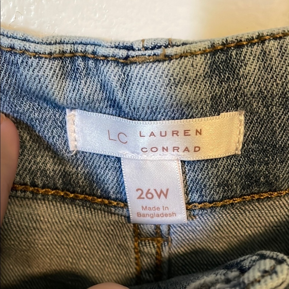 LC Lauren Conrad Light Blue Wide Leg Jeans - Picture 2 of 4